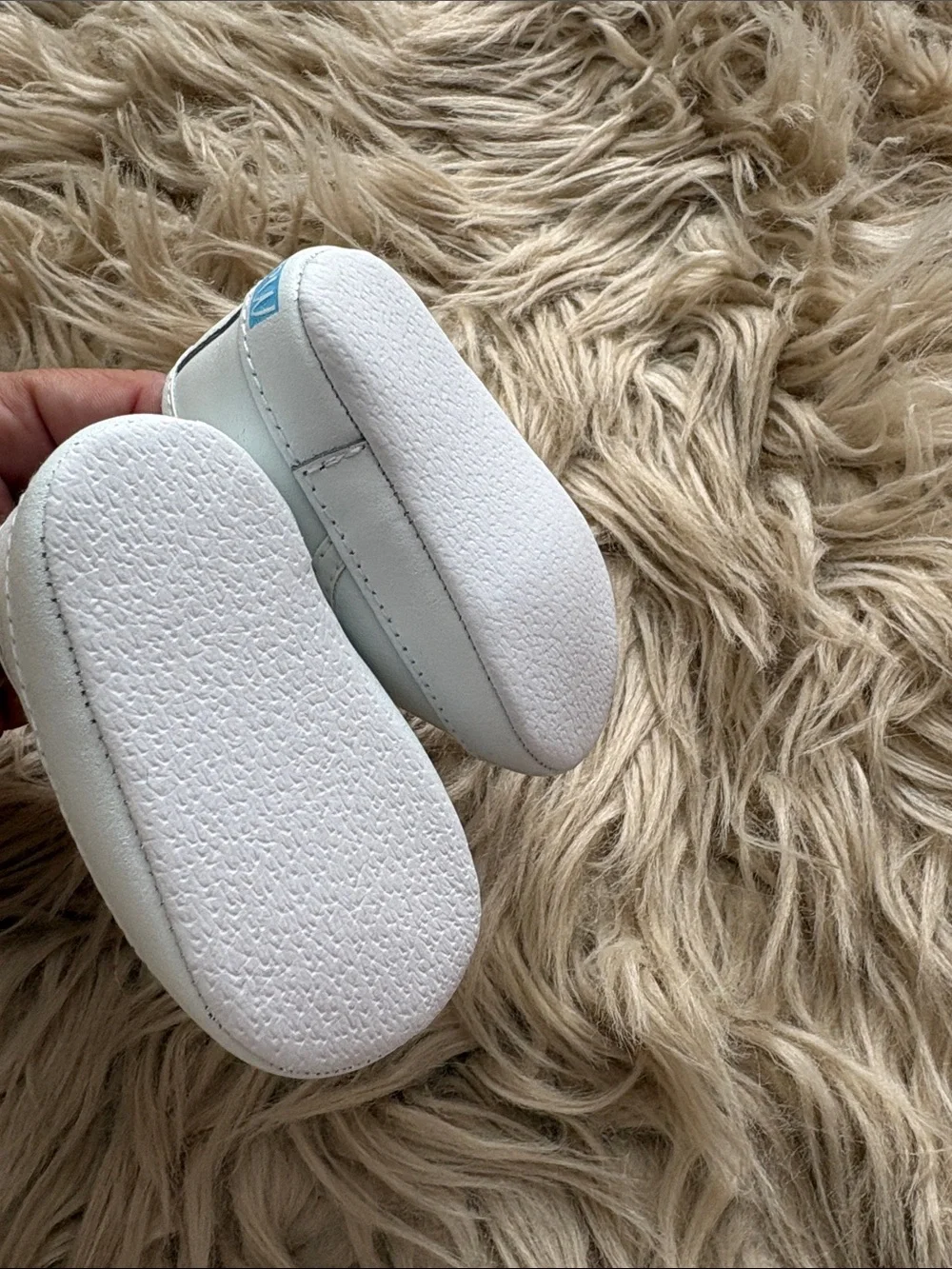 White Vintage New McBaby Soft Sole Baby Walkers - Size 0